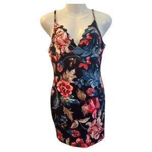 Floral Print Sleeveless Dress